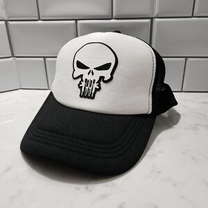 Punisher Skull Foam Trucker Hat NEW